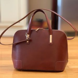 Italian brown leather satchel
